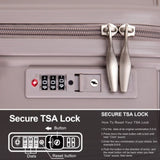 Hardshell Suitcase Double Spinner Wheels PP Luggage Sets Lightweight Durable Suitcase with TSA W284P197041