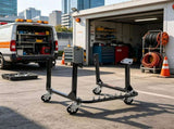 Heavy-Duty Engine Stand 750 LBS Capacity Steel Motor Holder 4 Swivel Casters 4 Hook Positions for 17358641