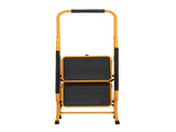 Iron 2-step ladder with handrails ginger 79042191