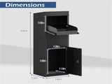 Anti-Theft Package Delivery Box with Code Lock, Galvanized Steel Parcel Drop Box for Outdoor Porch 67911465