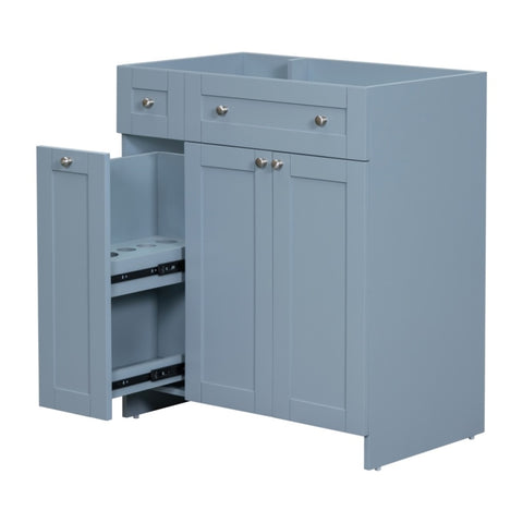 ZUN [Cabinet Only] 30" Bathroom vanity-Blue WF297181AAC