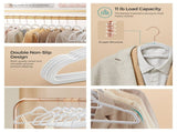 50-Count Cloud White Velvet Hangers, Space Saving 13365411