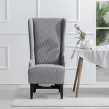 23.03" Wide High-Back Velvet Accent Chair, Comfy High Wingback Chair, Living Room Chair with Soft W68041792