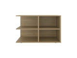 Console Sideboard Cart, Natural Oak, 4 Shelves B097P369432