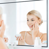 36x24 inches Modern Black Bathroom Mirror with Aluminum Frame Vertical or Horizontal Hanging W70837198