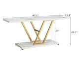 Console Table, Industrial Hallway Table for Entryway, 42 Inch Entryway Tables 31003328