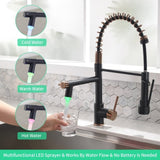 Commercial Kitchen Faucet with Pull Down Sprayer, Single Handle Single Lever Kitchen Sink Faucet W1932P149181