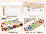 3-in-1 Art Easel Adjustable Double-sided Easel with 4 Paint Cups 93440309