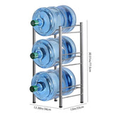 3-layer kettle rack, 5-gallon detachable water bottle rack, organizational storage rack, black 71763443