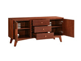 47.3" Mid Century Modern Sideboard Buffet Cabinet, Kitchen Buffet Cabinet with Solid Wood Frame Legs W3204P489400