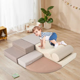 Soft Climb and Crawl Foam Playset 6 in 1, Soft Play Equipment Climb and Crawl Playground for TX307728AAE