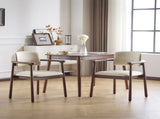 2 - Pack Dining Room Chairs, Sturdy Rubber Wood, Comfortable PU Foam Seat, Ideal for Home & Kitchen N779P298396D