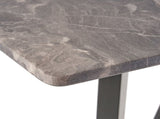 Modern Bar Height 42" Dining Table, Rubberwood Legs and Laminate Table Top, Paladina Marble Finish, 65503.00