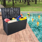 ZUN 120gal 460L Outdoor Garden Plastic Storage Deck Box Chest Tools Cushions Toys Lockable Seat 62361344