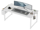 47" Home Office Desk for Small Spaces, Computer Desk with Storage Bag & Hook, Modern Simple Style 31425831