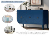 Adjustable Shelf Storage Sideboard with 3 Retro Metal Handles and 4 Pinewood Legs, for N711P261460C
