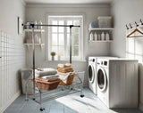 Chrome Metal Clothes Rack Extendable Bar B091P340572