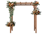 152*60*215cm Beautiful And Practical Flat-Topped Wooden Arch Garden Arch Dark 41343931