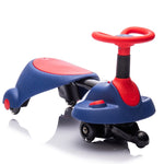 ZUN 6V Kids Ride On Electric Wiggle Car,Flashing & Shock absorbing PU Wheels For Effective Floor W1578P213378