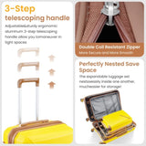 Luggage Sets 4 Piece, Expandable Lightweight Suitcase with 4 Double 360 Degrees Mute 16337319