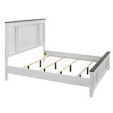 ZUN Clelane 3-Piece Wood Bedroom Set, Shiplap Panel King Bed and 2 Nightstands T2574P204505