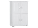 Tall and Wide Bathroom Floor Storage Cabinet, Bathroom Storage Unit, Freestanding Cabinet with 4 86567024