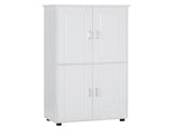 Tall and Wide Bathroom Floor Storage Cabinet, Bathroom Storage Unit, Freestanding Cabinet with 4 86567024