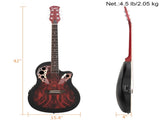 41 inch Full-Size Cutaway Acoustic-Electric Guitar Grape Voice Hole Spruce 52153552