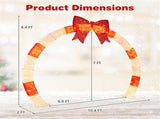10.4ft LED Christmas Arch - Red Bow, for Garden/Porch/Commercial Spaces 20049887