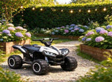White 12V Kids ATV 4-Wheeler, Dual Motor Ride-On Toy with High/Low Speed, Music, Headlights & 3.7 59776812