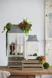 Wooden Candle Lantern Decorative, Hurricane Lantern Holder Decor for Indoor Outdoor, Home Garden W2078131630