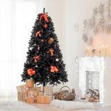 ZUN 7.5ft 2500 Branches Without Lights Without Pine Cones Tied Tree Structure Christmas Tree Black 48049194