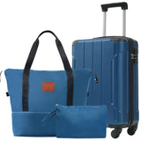 Hardshell Luggage Sets 3 Piece Carry-on Suitcases with Wheels, TSA Lock for Men Women-Blue 02916319