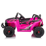 ZUN 12V kids Ride On Mini UTV, Electric Car with Front LED Lights and Horn, Single Seat with a Safety W2181P160710