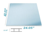 14 Pieces Set 2' Polycarbonate Panel,Twin-Wall Polycarbonate Sheets Waterproof UV W2505P151779