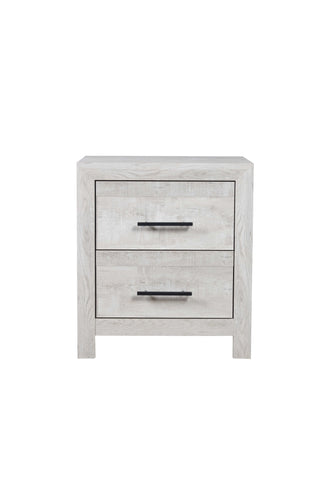 ZUN Modern Style 2-Drawer Nightstand Made with Wood in Gray B009P152651