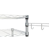 US 4Tier Kitchen Bakers Rack Microwave Oven Stand Storage Cart Workstation Shelf 15516534