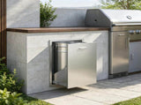 Stainless Steel Pull Out Trash Drawer 19.7W x 26.5H Inch, Outdoor Kitchen Drawer with Trash Bag 68984828