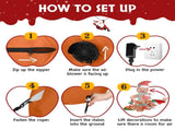 7.9 FT Lighted Christmas Inflatable Decoration, Inflatable Gingerbread Man Outdoor Decoration, Funny 81761371