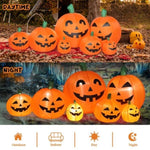 ZUN 7ft Classic 7pcs LED String Lights 7pcs Pumpkin Inflatable Halloween Decoration 97344251