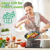 3pcs Pre-Seasoned Cast Iron Skillets, 8 In, 10 In, & 12 In Cast Iron Frying Pans With Handles, Safe 89715103