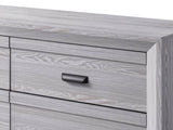 ZUN 1pc Contemporary Five Drawers Chest Gray Driftwood Finish Rustic Finish Bedroom Wooden Furniture B011P234752