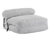 Latina Indoor Foldbable Bean Bag Lounge chair, Light Gray N775P265519G