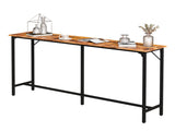71-Inch Bar Table - 209 lbs Capacity Pub Height Table with Durable MDF Top & Metal Frame, 32397653