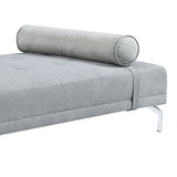 Quenti Gray Melange Velvet Sofa Bed W/Pillow B2726P255333