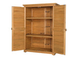 87*46.5*160cm Black Single Slope Top Fir Garden Storage Box Storage Room Yellow 40647459