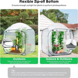 49''x49''x63'' Mini Greenhouse w/ Detachable Base Wind Ropes 87288420