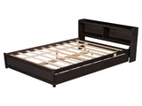 Full Bed with Trundle,Bookcase,Espresso W50446125