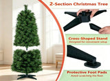 5FT Narrow Pencil Artificial Christmas Tree , Pre-Lit Warm White LEDs, Flame-Retardant PVC, Easy 06276303