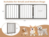 63" x 30" Gray Wooden Pet Fence 22921688